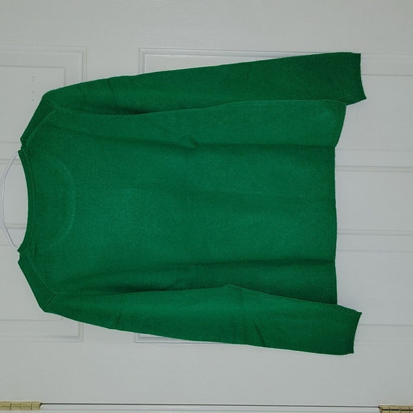 Charter Club Cashmere Sweater Size P/L Green NWT - Picture 2 of 4